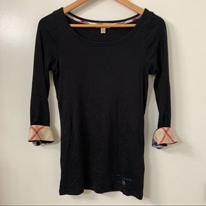 Burberry Quarter Sleeve Top